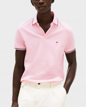 TOMMY HILFIGER 1985 POLO ΑΝΔΡΙΚΗ ΚΟΝΤΟΜΑΝΙΚΗ ΠΟΛΟ ΜΠΛΟΥΖΑ - ΜW0MW39993 - ΡΟΖ