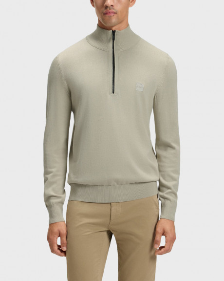 BOSS KANOBIX MEN'S HALF-ZIP SWEATER - 50527585 