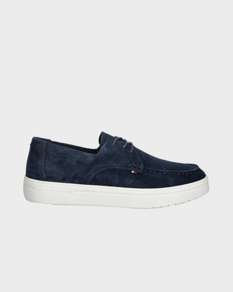 TOMMY HILFIGER STITCH TOE HYBRID ΑΝΔΡΙΚΑ ΔΕΡΜΑΤΙΝΑ ΣΟΥΕΤ ΜΟΚΑΣΙΝΙΑ - FM0FM05707