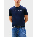 TOMMY JEANS TJM LINEAR LOGO ΑΝΔΡΙΚΗ ΚΟΝΤΟΜΑΝΙΚΗ ΜΠΛΟΥΖΑ - DM0DM20744 - ΜΠΛΕ