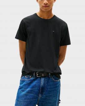 TOMMY JEANS TJM ORIGINAL JERSEY ΑΝΔΡΙΚΗ ΚΟΝΤΟΜΑΝΙΚΗ ΜΠΛΟΥΖΑ - DM0DM04411 - ΜΑΥΡΟ