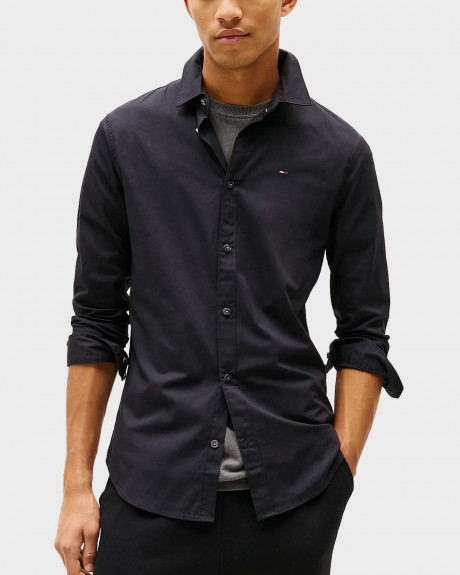 TOMMY JEANS ΑΝΔΡΙΚΟ ΠΟΥΚΑΜΙΣΟ ΠΟΠΛΙΝΑ - DM0DM04405