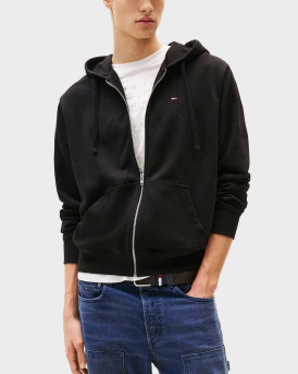 TOMMY JEANS ΑΝΔΡΙΚΗ ΖΑΚΕΤΑ ΜΕ ΚΟΥΚΟΥΛΑ - DM0DM21814 - ΜΑΥΡΟ