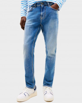 TOMMY JEANS AUSTIN ΑΝΔΡΙΚΟ ΠΑΝΤΕΛΟΝΙ ΣΤΕΝΗ ΓΡΑΜΜΗ TAPERED - DM0DM20987 - ΜΠΛΕ