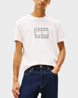 TOMMY JEANS ΑΝΔΡΙΚΗ ΚΟΝΤΟΜΑΝΙΚΗ ΜΠΛΟΥΖΑ - DM0DM22317 - ΕΚΡΟΥ