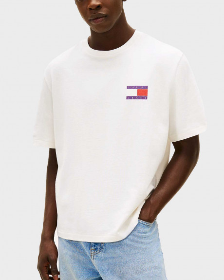 TOMMY JEANS 90S PEAKS BACKPRINT ΑΝΔΡΙΚΗ ΚΟΝΤΟΜΑΝΙΚΗ ΜΠΛΟΥΖΑ - DM0DM22337