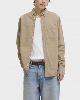 JACK & JONES ΑΝΔΡΙΚΟ ΠΟΥΚΑΜΙΣΟ ΚΟΤΛΕ - 12278967 - ΜΠΕΖ