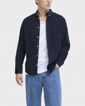 JACK & JONES ΑΝΔΡΙΚΟ ΠΟΥΚΑΜΙΣΟ ΚΟΤΛΕ - 12278967 - ΜΠΛΕ