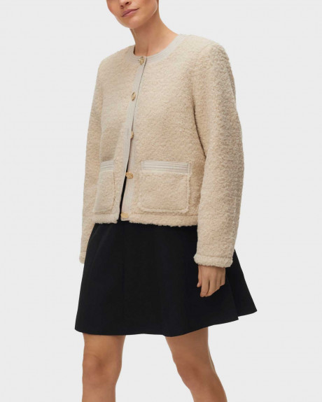 VERO MODA ESPRESSO ΓΥΝΑΙΚΕΙΟ TEDDY ΤΖΑΚΕΤ - 10337023