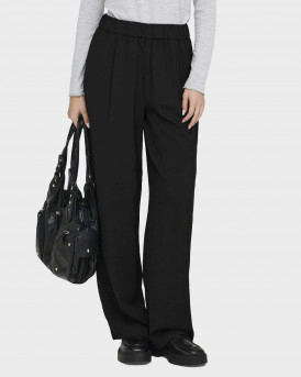 ONLY SVEA LIFE ΓΥΝΑΙΚΕΙΟ ΨΗΛΟΜΕΣΟ ΥΦΑΣΜΑΤΙΝΟ ΠΑΝΤΕΛΟΝΙ ΜΕ ΛΑΣΤΙΧΟ - 15360389 - ΜΑΥΡΟ