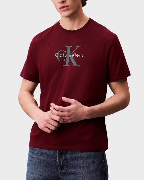 CALVIN KLEIN JEANS MONOGRAM LOGO ΑΝΔΡΙΚΗ ΚΟΝΤΟΜΑΝΙΚΗ ΜΠΛΟΥΖΑ - LV04RB862G