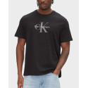 CALVIN KLEIN JEANS MONOGRAM LOGO ΑΝΔΡΙΚΗ ΚΟΝΤΟΜΑΝΙΚΗ ΜΠΛΟΥΖΑ - LV04RB862G - ΜΑΥΡΟ