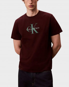 CALVIN KLEIN JEANS MONOGRAM LOGO ΑΝΔΡΙΚΗ ΚΟΝΤΟΜΑΝΙΚΗ ΜΠΛΟΥΖΑ - LV04RB862G - ΒΥΣΣΙΝΙ