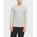JACK & JONES ΑΝΔΡΙΚΟ ΠΟΥΛΟΒΕΡ HALF-ZIP - 12257773 - ΓΚΡΙ