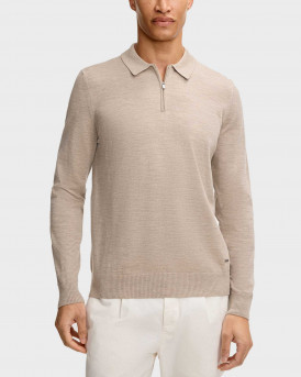 JOOP DONDOR ΑΝΔΡΙΚΟ ΠΟΥΛΟΒΕΡ ΠΟΛΟ HALF-ZIP - 10012053 - ΜΠΕΖ