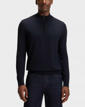 BOSS EBENJI ΑΝΔΡΙΚΟ HALF-ZIP ΠΟΥΛΟΒΕΡ - 50528300 - ΜΠΛΕ