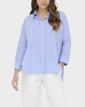 ONLY GRACE WOMEN'S LOOSE FIT SHIRT - 15371427 - LIGHT BLUE