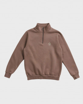 BLACKTOP FOUNDATION ΑΝΔΡΙΚΟ ΦΟΥΤΕΡ HALF-ZIP - DUKE - ΜΠΕΖ