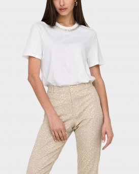 ONLY PARKER WOMEN'S T-SHIRT - 15343568 - WHITE