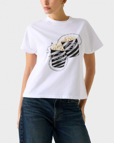 GUESS SS CN PO WOMEN'S T-SHIRT - W6RI28I3Z14