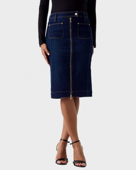 GUESS ROSITA ΓΥΝΑΙΚΕΙΑ ΤΖΙΝ MIDI ΦΟΥΣΤΑ - W6RDOUD6881 