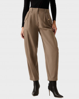GUESS DENISE WOMEN'S CARROT FIT TROUSERS - W6RB08WJ692  - BEIGE