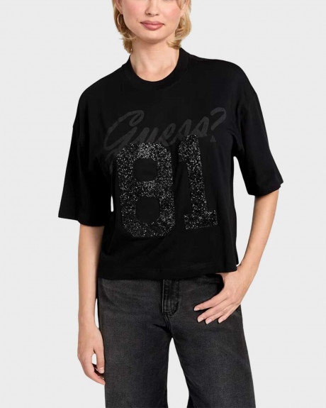 GUESS ΓΥΝΑΙΚΕΙΑ ΚΟΝΤΟΜΑΝΙΚΗ ΜΠΛΟΥΖΑ - W6RI12K9RM1 