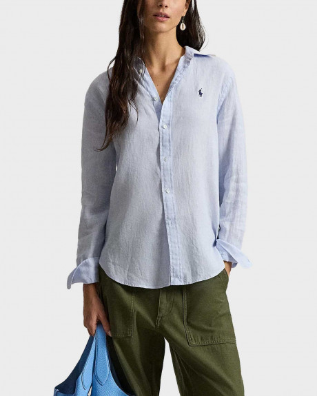 POLO RALPH LAUREN ΓΥΝΑΙΚΕΙΟ ΛΙΝΟ ΠΟΥΚΑΜΙΣΟ - 211970730503