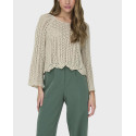 ONLY WOMEN'S CROCHET CROPPED BLOUSE - 15233173 - WHITE