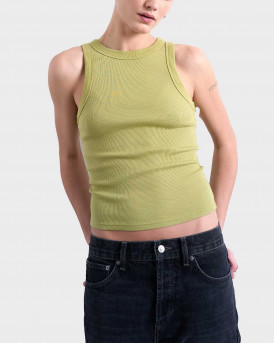 TOPSHOP MARY WOMEN'S RIBBED TANK TOP - 31000872  - OLIVE GREEN