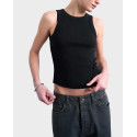 TOPSHOP MARY WOMEN'S RIBBED TANK TOP - 31000872  - BLACK