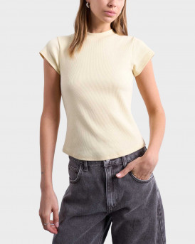 TOPSHOP EA WOMEN'S RIBBED TOP - 31000933 - YELLOW