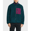BLACKTOP FOUNDATION MEN'S JACKET OVERSIZED - TEDDY - PURPLE