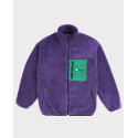 BLACKTOP FOUNDATION MEN'S JACKET OVERSIZED - TEDDY - PURPLE