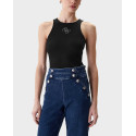 GUESS WOMEN'S RIB-KNIT TANK TOP - W6RP39KD092                          - BLACK