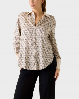 GUESS ALEXANDRA WOMEN'S SHIRT - W4YH47WF1T2 - BEIGE