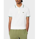 LACOSTE TRIM ACCENT ΑΝΔΡΙΚΗ ΚΟΝΤΟΜΑΝΙΚΗ ΠΟΛΟ ΜΠΛΟΥΖΑ - PH9875 - ΑΣΠΡΟ