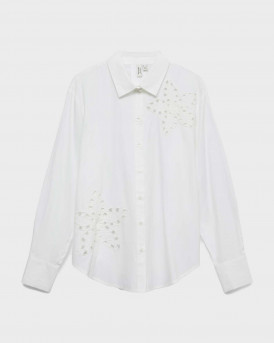 VERO MODA JIRINA ΓΥΝΑΙΚΕΙΟ ΠΟΥΚΑΜΙΣΟ ΜΕ ΚΕΝΤΗΜΑΤΑ - 10341679 - ΑΣΠΡΟ