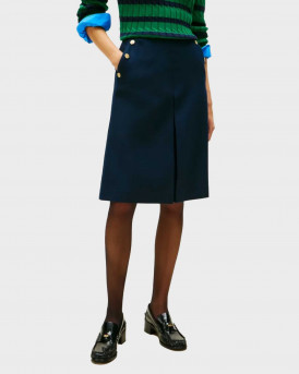 TOMMY HILFIGER ΓΥΝΑΙΚΕΙΑ ΦΟΥΣΤΑ ΣΕ Α-ΓΡΑΜΜΗ - WW0WW49474 - ΜΠΛΕ