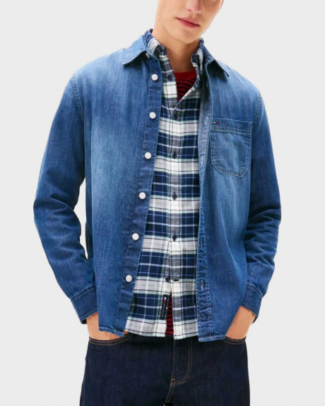 TOMMY JEANS ΑΝΔΡΙΚΟ ΤΖΙΝ ΠΟΥΚΑΜΙΣΟ - DM0DM22303