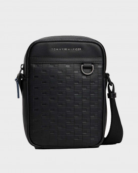 TOMMY HILFIGER ΑΝΔΡΙΚΟ ΤΣΑΝΤΑΚΙ REPORTER - AM0AM14019 - ΜΑΥΡΟ