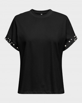 ONLY OLIVIA WOMEN'S T-SHIRT - 15346733 - BLACK