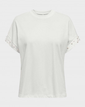 ONLY OLIVIA WOMEN'S T-SHIRT - 15346733 - WHITE