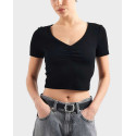 ONLY BETTY WOMEN'S CROP TOP -15365759 - BLACK