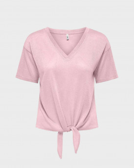 ONLY AMBER WOMEN'S KNOT TOP - 15369755 - PINK