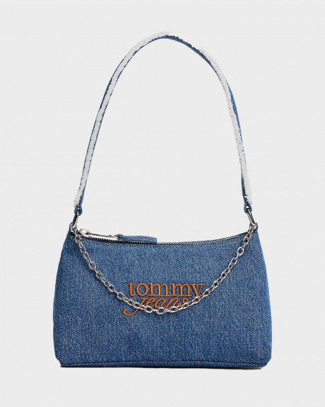 TOMMY JEANS WOMEN'S DENIM SHOULDER BAG - AW0AW18575