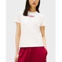 TOMMY JEANS WOMEN'S T-SHIRT - DW0DW21842 - ECRU