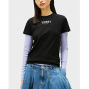 TOMMY JEANS WOMEN'S T-SHIRT - DW0DW21842 - ECRU