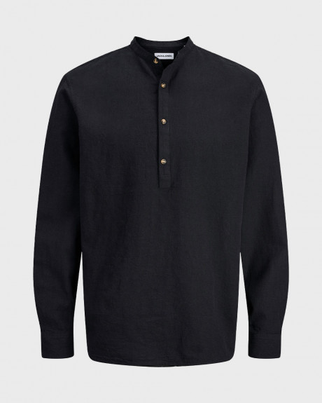 JACK & JONES MEN'S LINEN POLO SHIRT - 12289190