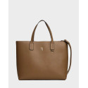 TOMMY HILFIGER TH ICON ΓΥΝΑΙΚΕΙΑ ΤΣΑΝΤΑ TOTE - AW0AW18122 - ΚΑΦΕ